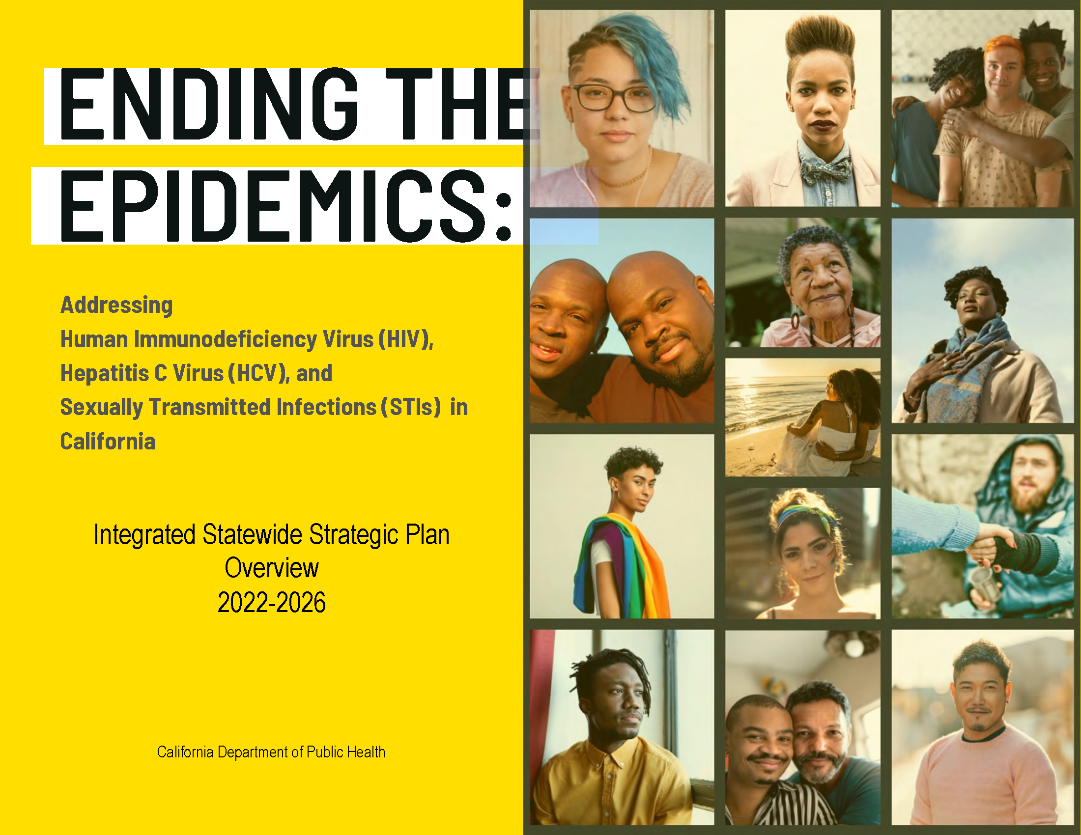 image of the cover of the strategic plan, with people of many diverse ages, genders, and ethnicities.